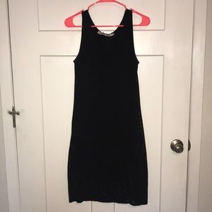 Michael starts mesh tank dress in black